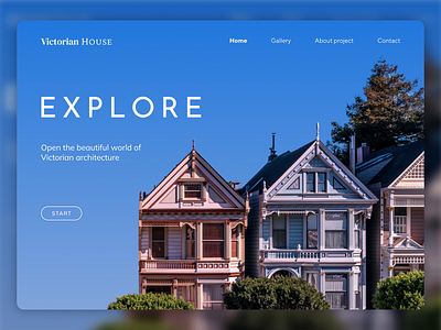 VictorianHouse | web design architecture architecture website design figma gallery graphic design homepage houses photoshop ui ux web design webdesign