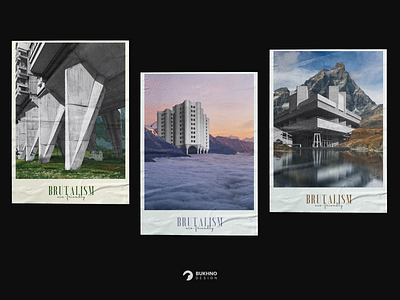 BRUTALISM ECO-FRIENDLY | poster design architecture branding brutalism design graphic design identity design landscape photoshop poster typography