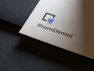 PromDental logo branding dental dental logo design logo