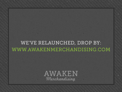 Awaken Merchandising Relaunch awaken awaken company awaken design awaken design company branding buttons dark design green grey lime green lines merch pins texture