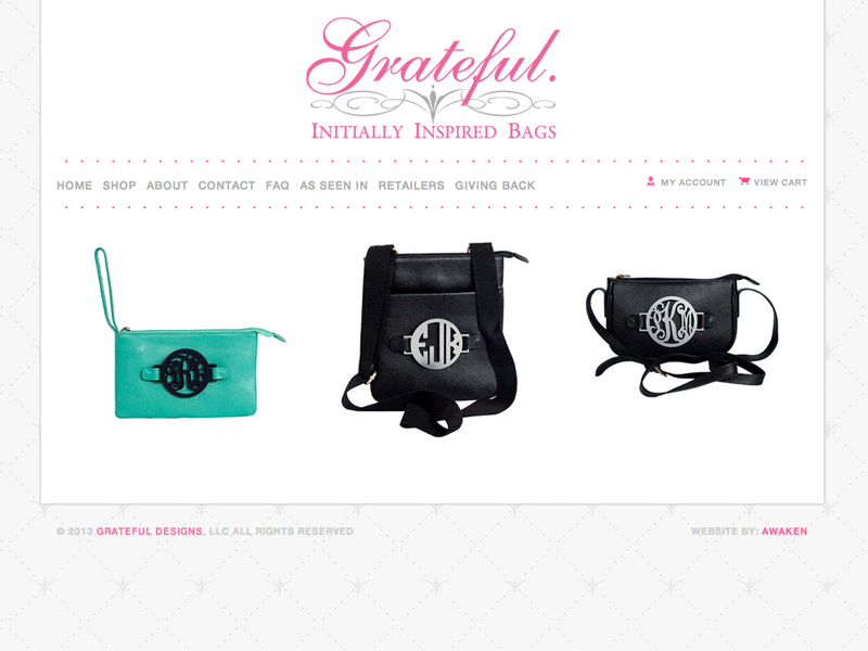 Grateful Bags Product Animation awaken awaken company awaken design awaken design company grey minimal online shop online store pattern pink product shopify simple store web webdesign website website design white