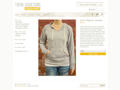 Trend Addictions Custom Shopify Design
