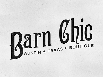 Barn Chic Logo Branding Design awaken awaken company awaken design awaken design company barn brand branding logo logo design texture type vintage