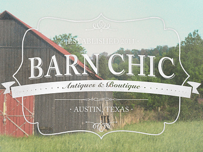 'Barn Chic' Logo Branding Design awaken awaken company awaken design awaken design company branding design logo logo design logo type texture typography vintage