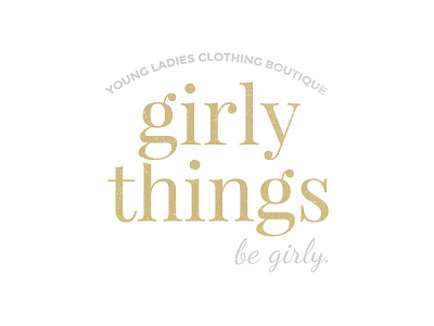 Girly Things Logo & Branding Design awaken awaken design company brand branding clean design gold logo logo design minimal simple type