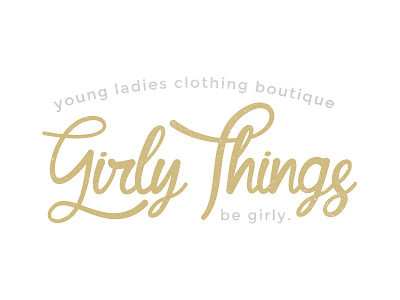 Girly Things Logo & Branding Design awaken awaken design company brand branding clean design gold logo logo design minimal simple type