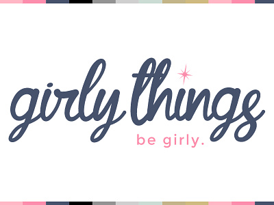 Girly Things Logo & Branding Design (lowercase)