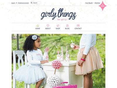 Girly Things Web Design (coded)