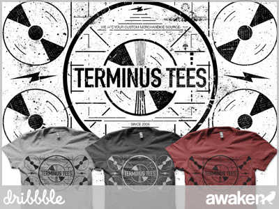 Terminus Tees | Test Card Tee apparel awaken awaken company awaken design company call of duty design fallout grunge indian test pattern tee design tee shirt test card