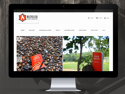 (Recycled Firefighter) Shopify Website Design awaken design company design ecommerce homepage leather minimal responsive shopify simple web webdesign website