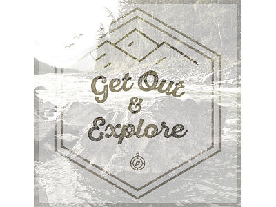 Get Out & Explore awaken design company design graphic design layout minimal mountains nature outdoors simple trees