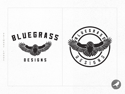 Custom Vintage Logo Design by Awaken Design Company awaken design company bird brand branding feathers logo logo design minimal owl simple texture vintage