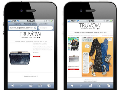 Truvow BigCartel Theme :: Mobile Version app awaken awaken company awaken design awaken design company bigcartel black clean design ecommerce grid interface iphone layout minimal mobile online store shop typography web web design webdesign website white