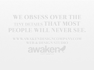 Tiny Details : Awaken Design Company awaken awaken company awaken design company design grey simplicity web web design webdesign white