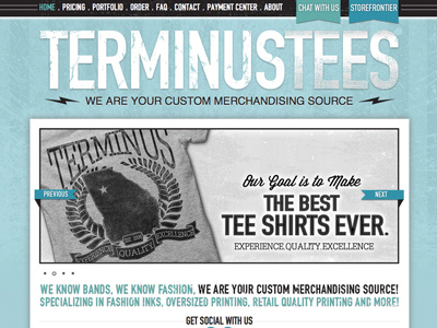 Terminus Tees Website Design & Development