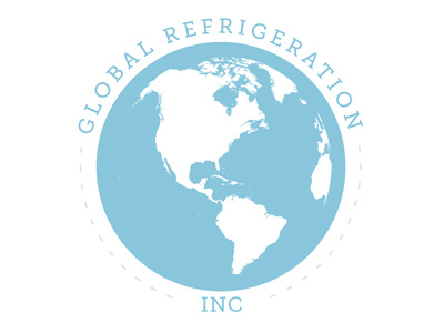 Global Refrigeration Logo & Branding awaken awaken company awaken design awaken design company branding clean corporate design icon logo logotype simple text