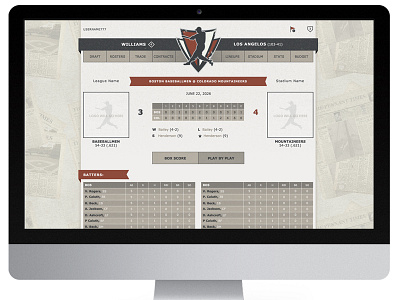 Pennant Wars Website Design