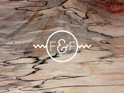 F & F 2d artisan brand branding graphic design home goods icon identity logo minimalist modern wood