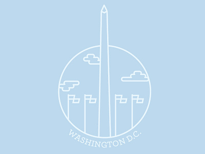 Washington DC 2d architecture city dc icon landmark logo monument washington dc