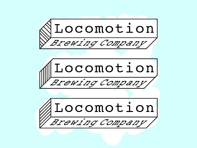 Locomotion Brewing Co beer branding brewery brewing company icon logo logo design