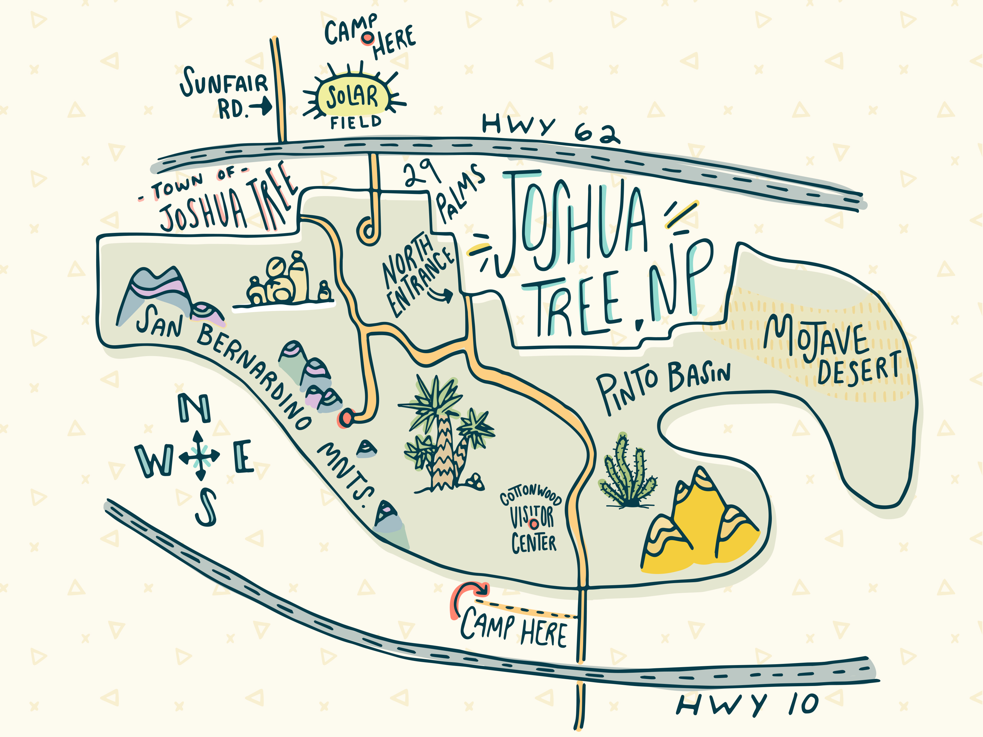 Joshua Tree Map By MAK On Dribbble   Joshuatreemap Fullsize 