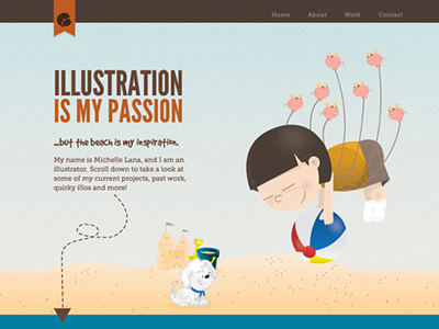 My Portfolio Site css design designer portfolio html5 illustration and design one page scroll parallax responsive web