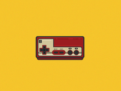 Nintendo Controller 80s controller icon illustration michelle lana nintendo old school vector