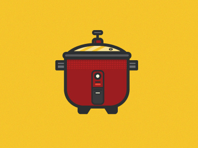 Rice Cooker cooker icon illustration kitchen appliance michelle lana rice rice cooker vector