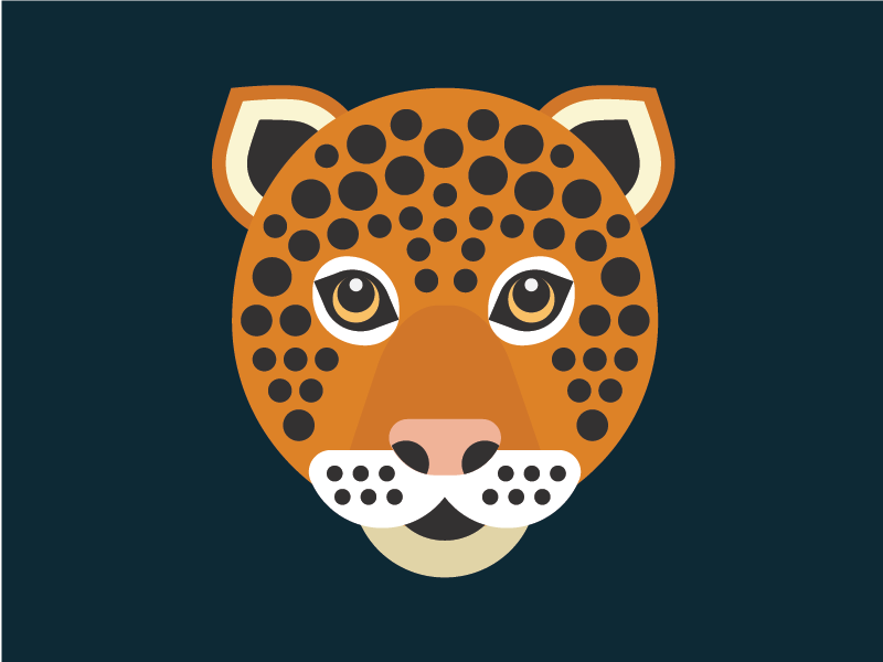 Jaguar vector illustration leopard cat jaguar