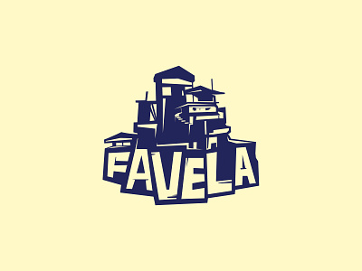 Favela logo design favela illustraion logo vector