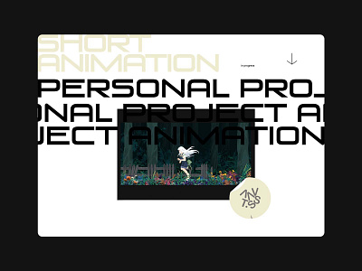 animation page link animation character concept art digital illustration digitalart film flat ghibli illustration illustrator landingpage link typogaphy ui website