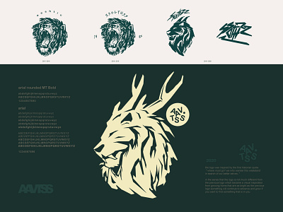 transformation personal logo aavtss animation arial branding concept digital illustration digitalart graphic grapicdesign illustration illustrator lion logo logo typography ui website