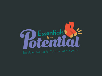 Essentials for Potential branding fundraiser homeless logo outreach socks yakima youth