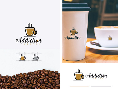 Creative Coffee Logo brand cafe coffee coffee bean creative cup favicon icon icon design identity logo logotype minimalist minimalist logo modern professonal tea unique