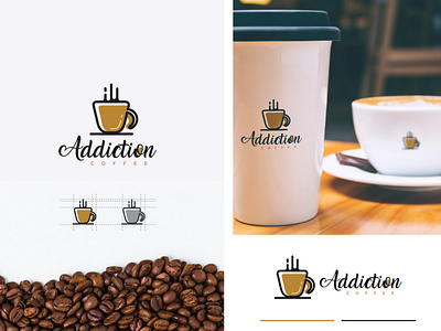 Creative Coffee Logo brand cafe coffee coffee bean creative cup favicon icon icon design identity logo logotype minimalist minimalist logo modern professonal tea unique