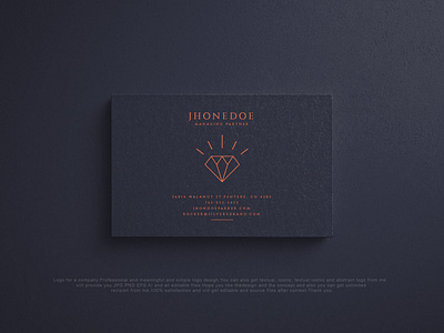 Jewellery Business Card Design