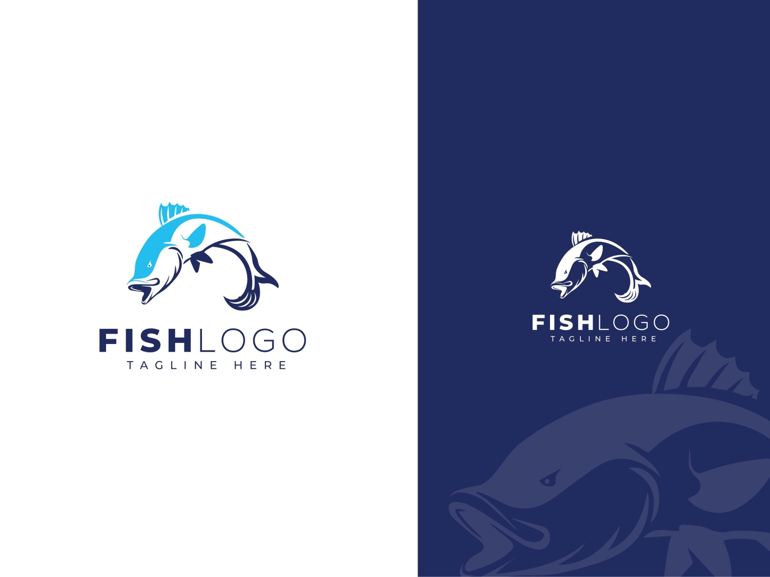 Fish Logo By Ovi Banik On Dribbble