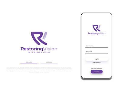 Restoring Vision Logo Design
