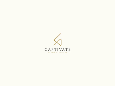 Captivate. brand calligraphy creative design favicon identity illustration logo logotype minimalist retro text textual typo typography vintage