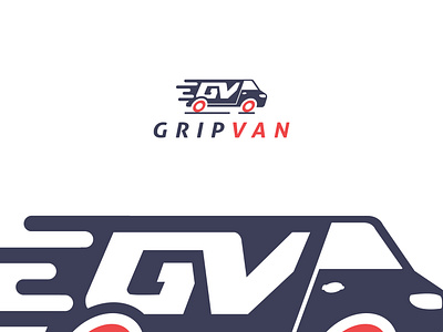 Van Logo brand branding car creative delivery design favicon graphic design grip identity illustration logo logotype minimalist ui van vehicle
