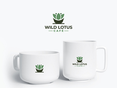 Wild Lotus Cafe brand cafe cafe logo coffee coffee bean coffee logo coffee shop creative design favicon identity illustration logo logotype minimalist restaurant