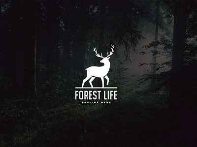 Forest Life animal brand creative dear favicon forest forest life icon icon design identity logo logodesign logotype minimalist wild wild life