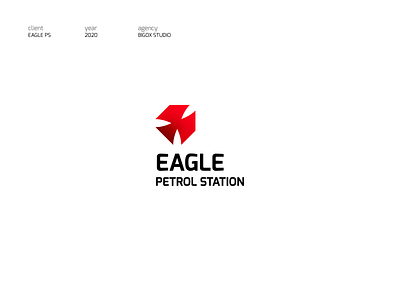 eagle petrol station branding design icon logo vector