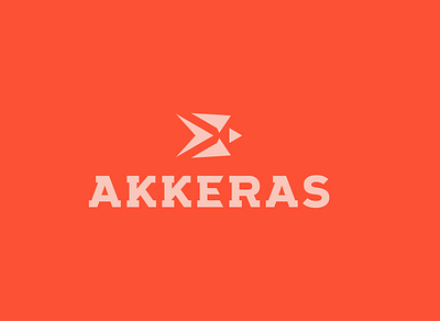 AKKERAS branding design flat icon logo vector