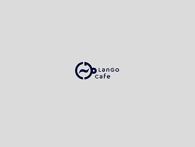 lango cafe brand design branding icon logo vector