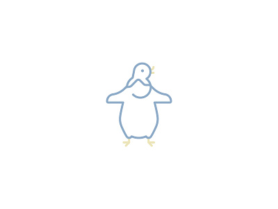 Penguin Icon animal brand character icon logo pencave penguin symbol