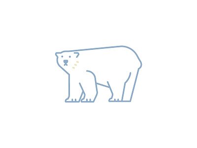 Polar Bear Icon animal bear brand character icon logo pencave polar polar bear symbol