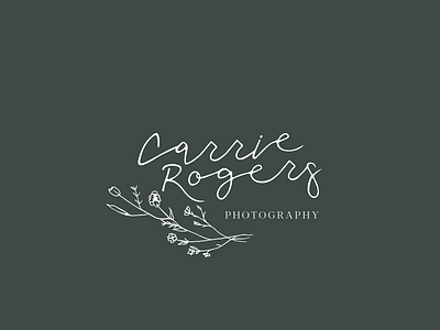 Carrie Rogers Photography identity design illustration logo design