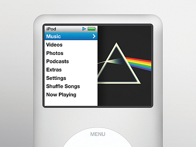 iPod Classic (Silver) apple classic device ipod mockup player silver
