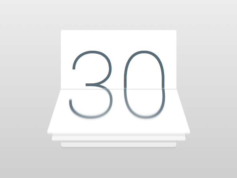 Calendar Icon agenda schedule time trial days clean white icon calendar